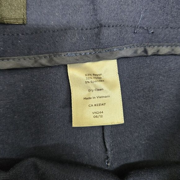 TALBOTS Womens Blue Heritage Wide Leg Dress Pants Size 10 - Picture 7 of 9